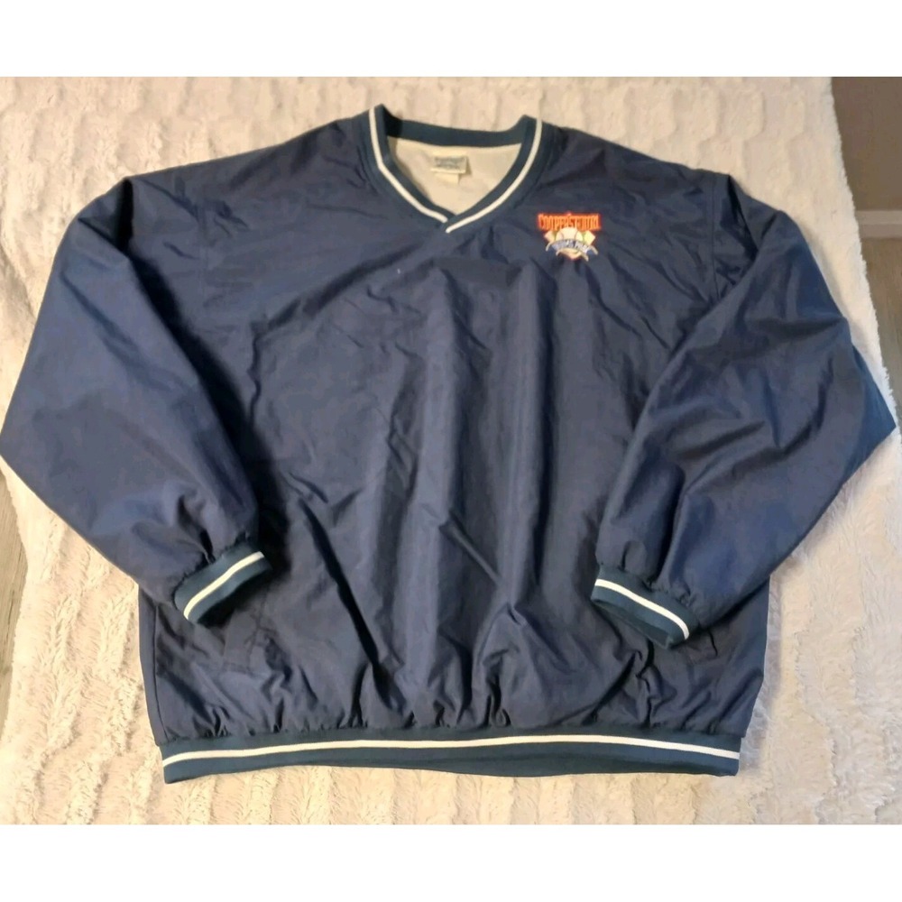 Vintage Cooperstown Dreams Park Baseball Jacket Men's Size XL Blue Windbreaker